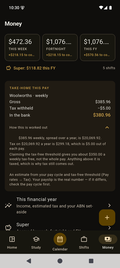 Tax that shows its working, instead of asserting a number